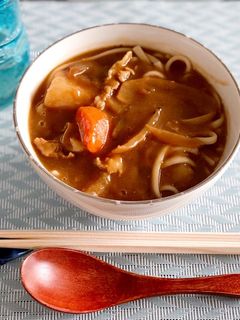 あまりの肉じゃがでカレーうどん!-レシピのメイン写真