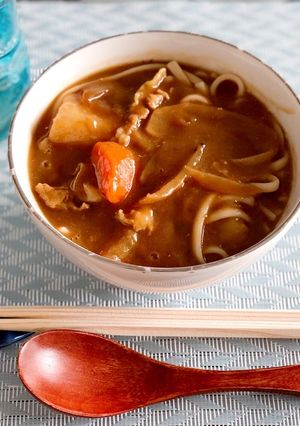 あまりの肉じゃがでカレーうどん!-レシピのメイン写真
