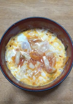 超簡単！キムチチーズ卵♪-レシピのメイン写真