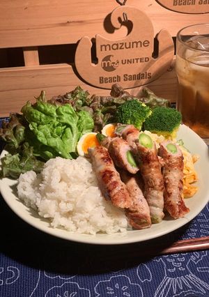〈ワンプレート〉アスパラ豚バラ巻❕-レシピのメイン写真