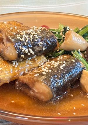 サンマとキノコの煮物-レシピのメイン写真