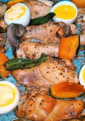 鶏手羽元のオーブン焼き-レシピのメイン写真