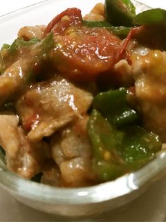 ミニトマト×ピーマン×豚肉の焼肉タレ炒め-レシピのメイン写真