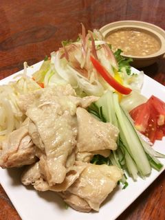 蒸し鶏のごまだれ和え-レシピのメイン写真