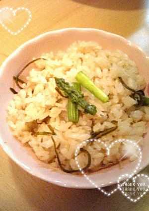 簡単☆アスパラ帆立ごはん-レシピのメイン写真