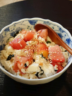 ★スプーンで食べる★トマトと豆腐のサラダ-レシピのメイン写真