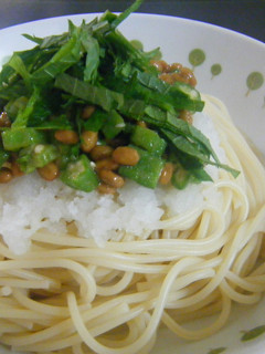 ☆オクラ&納豆の冷製パスタ☆-レシピのメイン写真