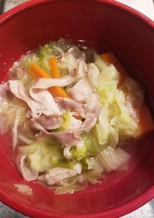 豚とキャベツの土鍋スープ-レシピのメイン写真