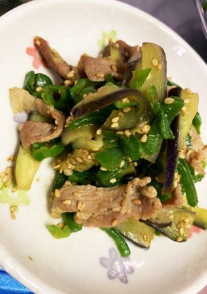 簡単!豚肉と夏野菜の中華風炒め物-レシピのメイン写真