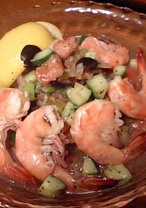 冷蔵庫の余り物で海老のメキシカンマリネ-レシピのメイン写真