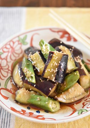 なすとオクラの中華風生姜和え【作り置き】-レシピのメイン写真