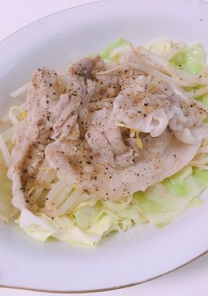 超簡単！豚キャベもやし-レシピのメイン写真