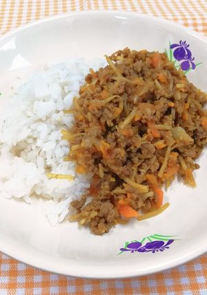 ごぼう入りドライカレー-レシピのメイン写真