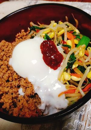 野菜を食べるビビンパ丼-レシピのメイン写真