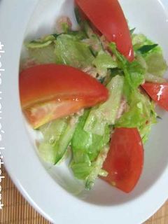 レタス♡♥ツナさっぱりサラダ-レシピのメイン写真