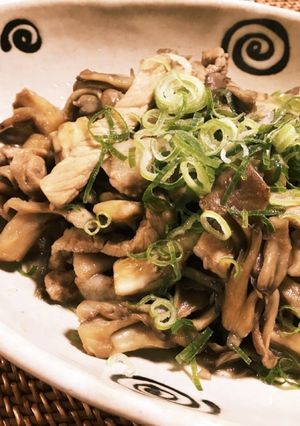 舞茸と豚肉のバターポン酢炒め-レシピのメイン写真