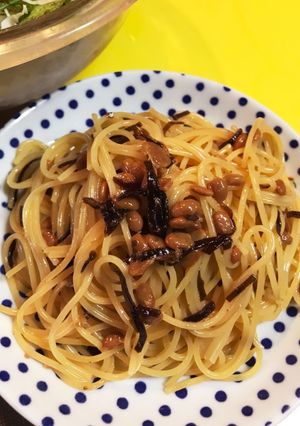 簡単おいしい納豆パスタ-レシピのメイン写真