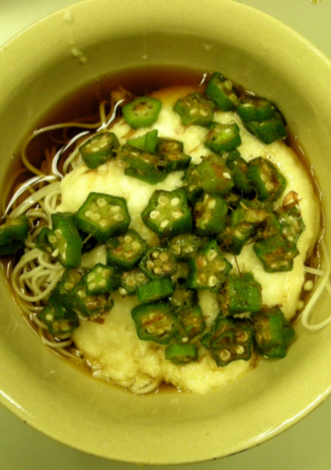 オクラとろろ冷やし蕎麦-レシピのメイン写真