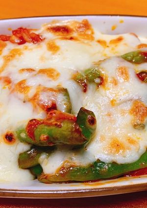 インゲンのチーズ焼-レシピのメイン写真