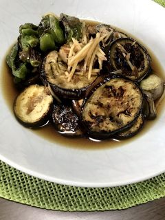 茄子とシシトウの焼き浸し-レシピのメイン写真