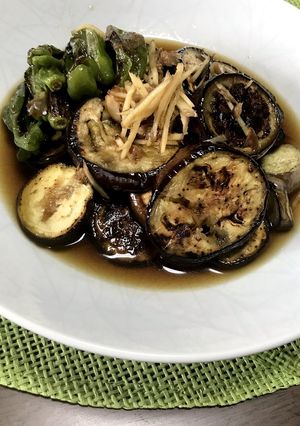 茄子とシシトウの焼き浸し-レシピのメイン写真