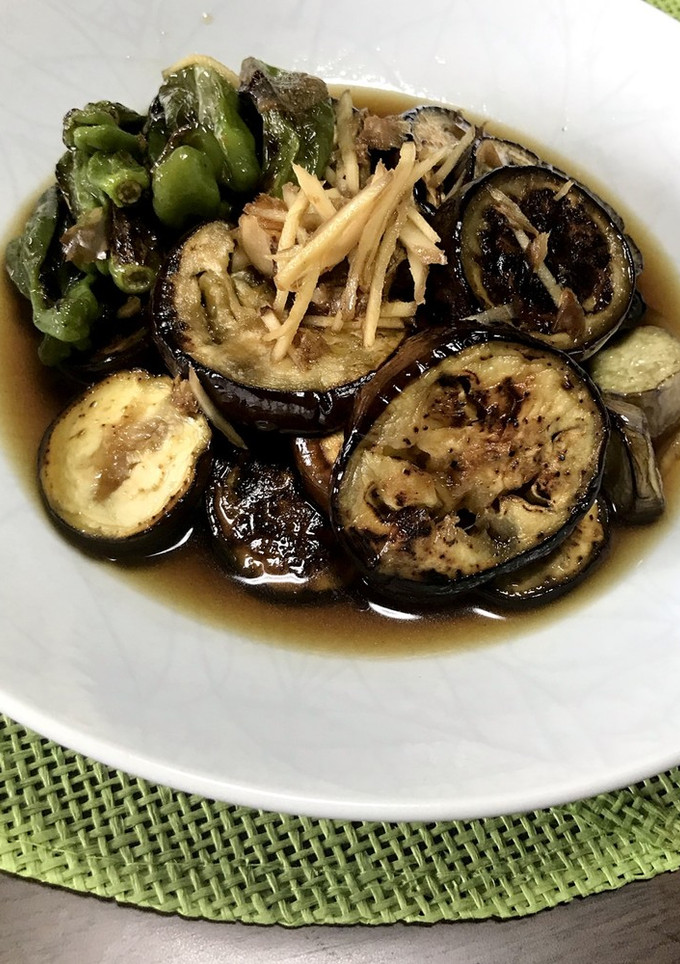 茄子とシシトウの焼き浸し-レシピのメイン写真