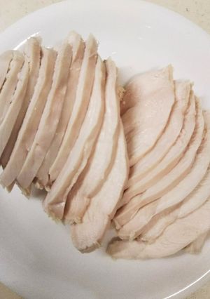 シンプルな茹で鶏(胸肉)-レシピのメイン写真