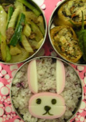 簡単☆うさかま弁当-レシピのメイン写真