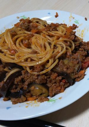 なすのミートスパゲッティ-レシピのメイン写真