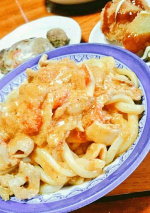 豚キムチクリームパスタorうどん❤-レシピのメイン写真