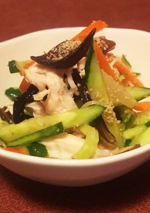 夏野菜とキクラゲの麹ナムル-レシピのメイン写真