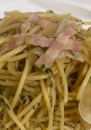 和風ベーコンとシソパスタ-レシピのメイン写真