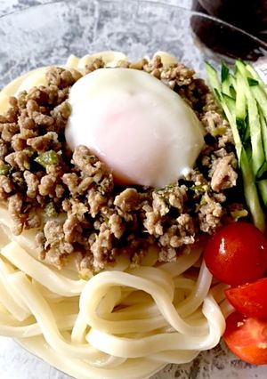 ♪冷やし肉味噌うどん♪-レシピのメイン写真