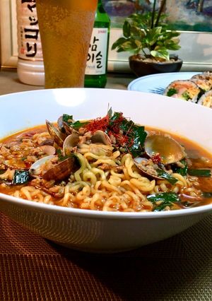 豚ひき肉とアサリの激うま辛ラーメン♡-レシピのメイン写真