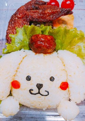 ポムポムプリン♪キャラ弁♪♪-レシピのメイン写真