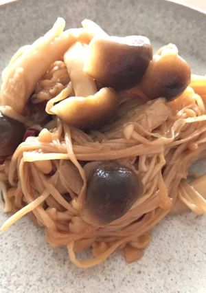 作り置き♡エノキとシメジのサッパリ炒め煮-レシピのメイン写真