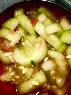 簡単きゅうりの梅肉和え(昆布茶)-レシピのメイン写真