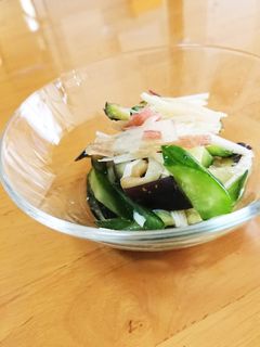 キュウリ 茄子 新生姜の甘酢サラダ-レシピのメイン写真