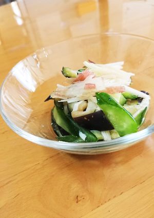 キュウリ 茄子 新生姜の甘酢サラダ-レシピのメイン写真