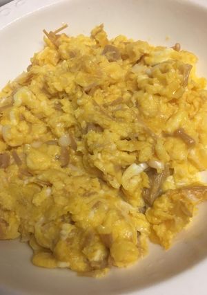 簡単!!なめ茸と卵の炒め物-レシピのメイン写真