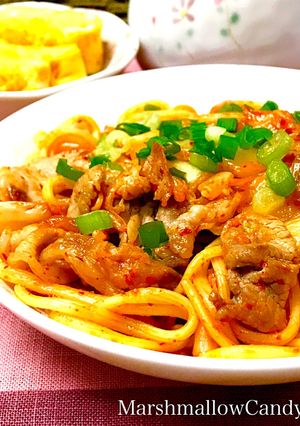 簡単♡美味しすぎる豚キムチ焼きそば♡-レシピのメイン写真