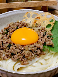 食べ応えバッチリ!蓮根の肉味噌うどん-レシピのメイン写真