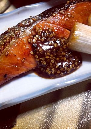 フライパンでふっくら鮭のごま味噌焼き-レシピのメイン写真