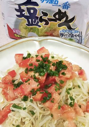 サッポロ一番！汁なし塩ラーメン-レシピのメイン写真