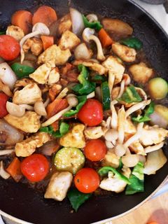 胸肉ミニトマトたっぷりトマト塩ダレ炒め煮-レシピのメイン写真
