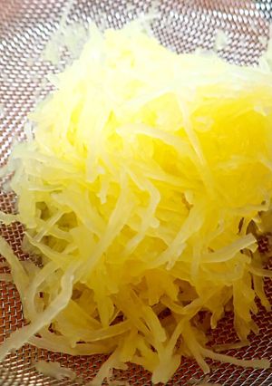 金糸瓜(そうめんカボチャ)の茹でかた-レシピのメイン写真