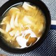 そうめんカボチャときのこの味噌汁