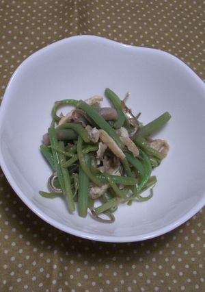 「山菜みず」と「じゃこ」の簡単炒め煮♪-レシピのメイン写真