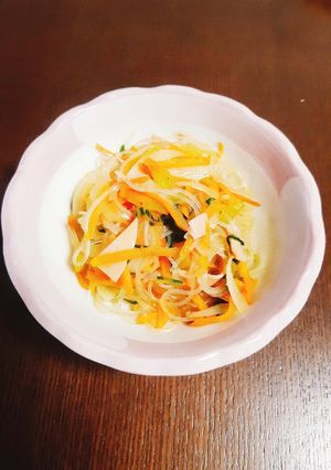 ごま油香る♡春雨とお好み野菜の炒め物-レシピのメイン写真
