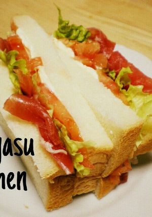 生ハムとクリームチーズのサンドウィッチ♪-レシピのメイン写真